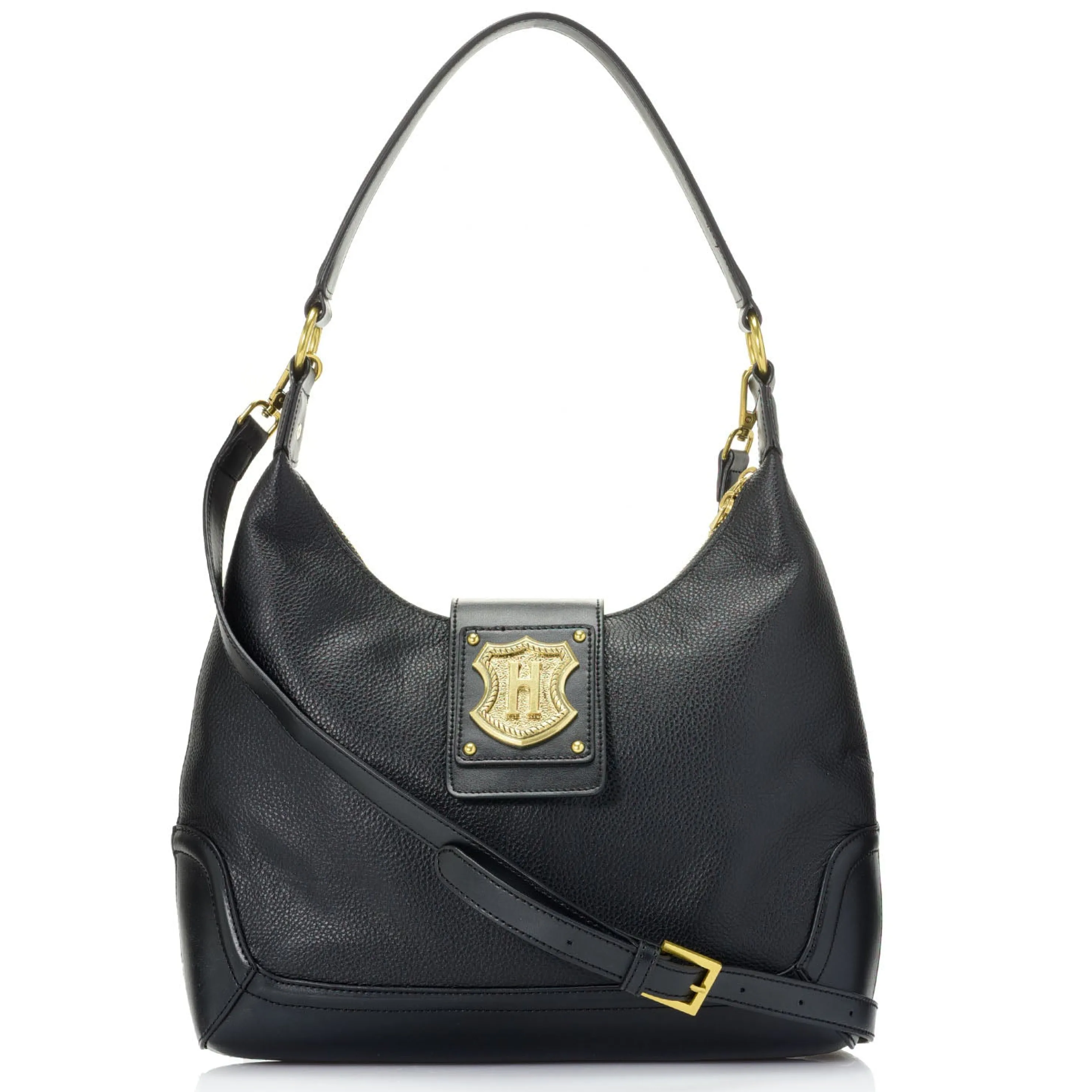 Fashion Crest Shoulder & Crossbody Leather Bag Crossbody