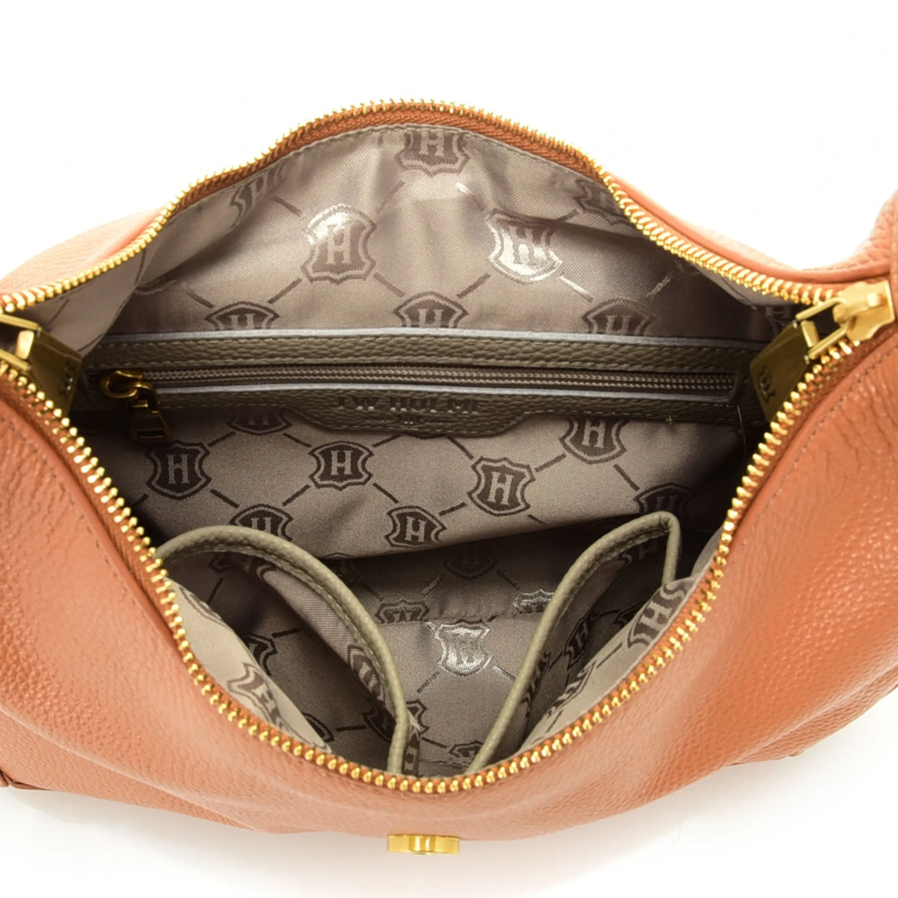 Fashion Crest Shoulder & Crossbody Leather Bag Crossbody