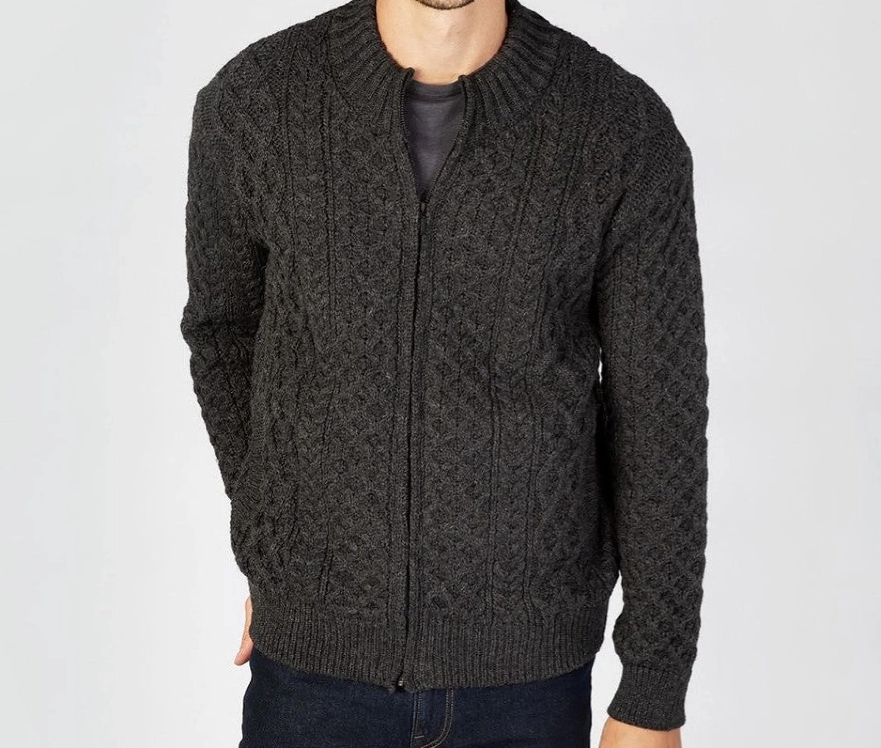 Outlet Irelandseye Ardross Aran Cardigan Men Tops