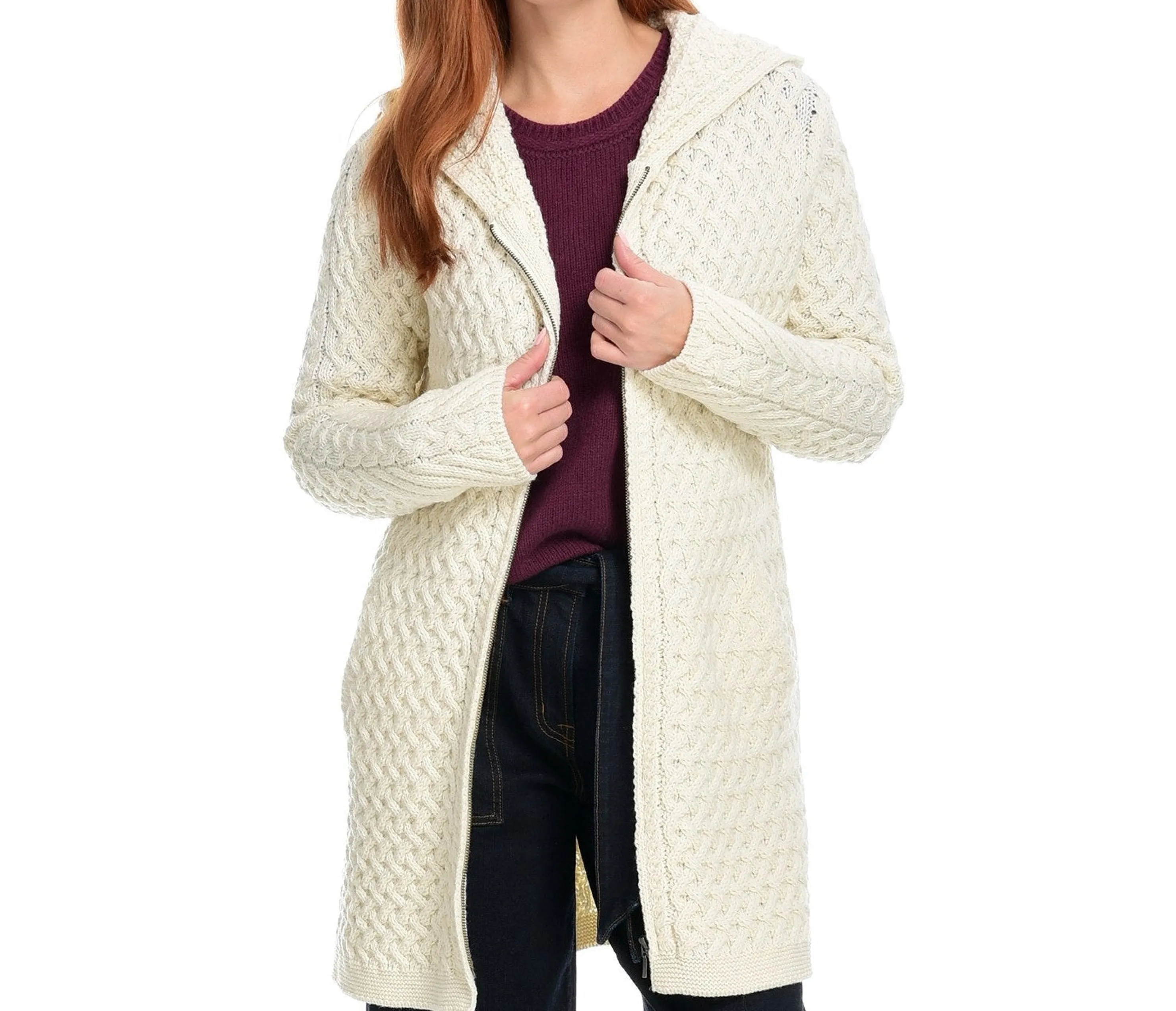 Hot Irelandseye Coolquay Trellis Hooded Sweater Women Outerwear