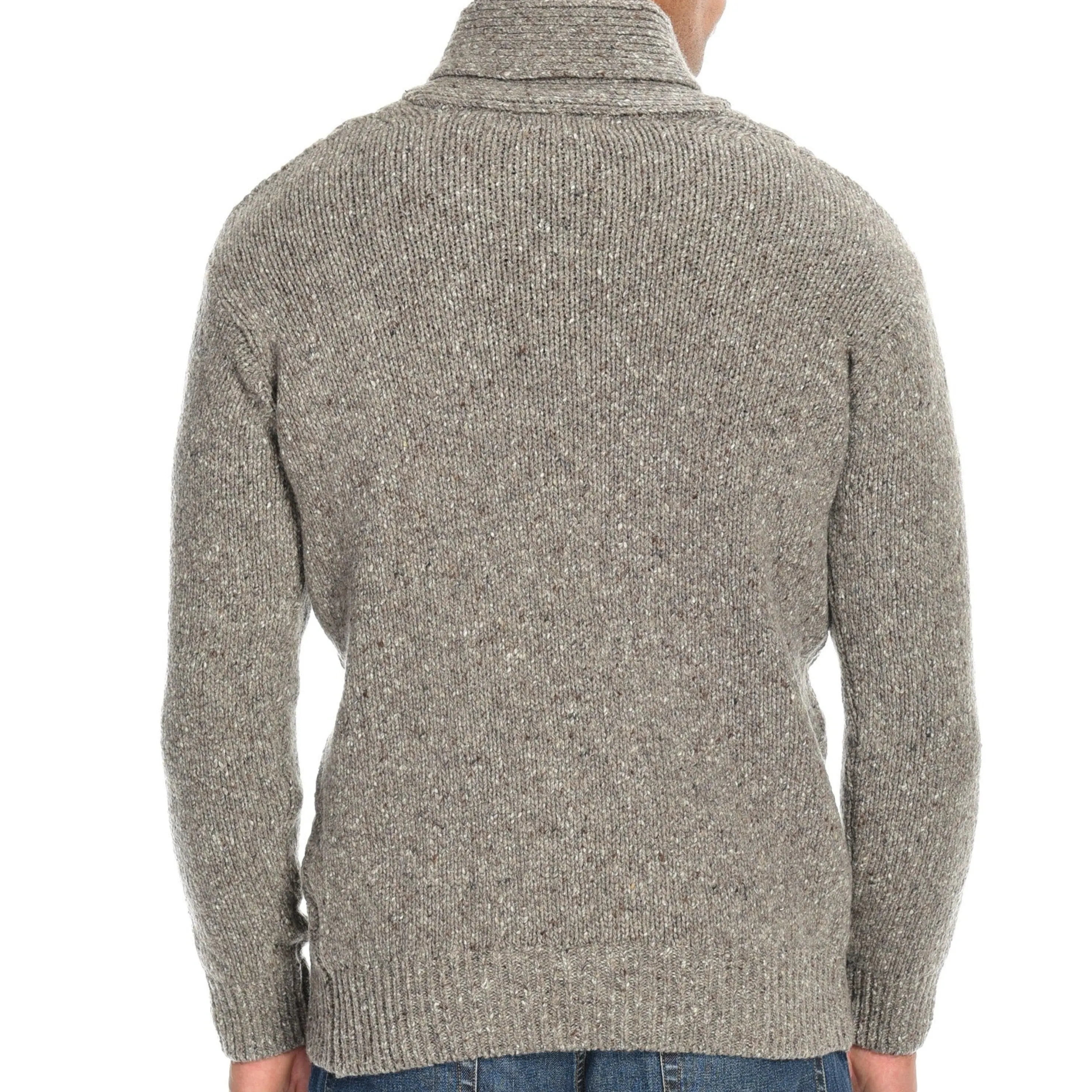 Best Irelandseye Knitted Clonard Shawl Collar Cable Pullover Men Tops