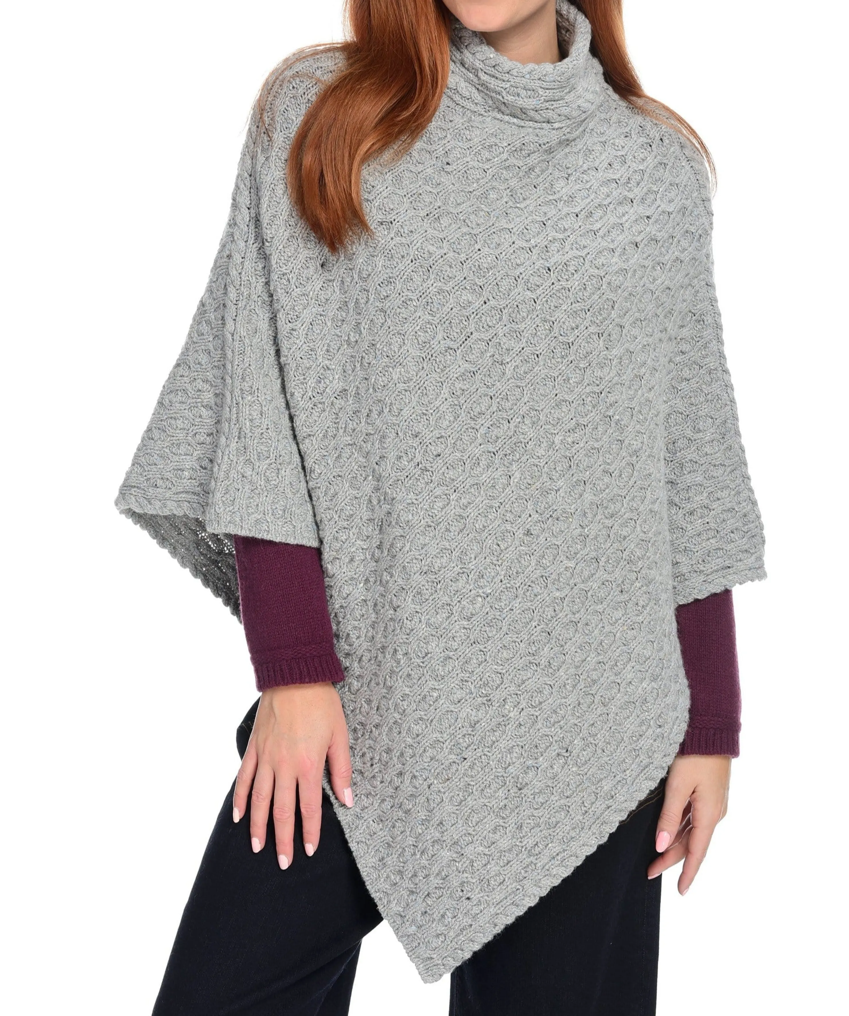 Outlet Irelandseye Newport High Neck Cable Poncho Women Accessories