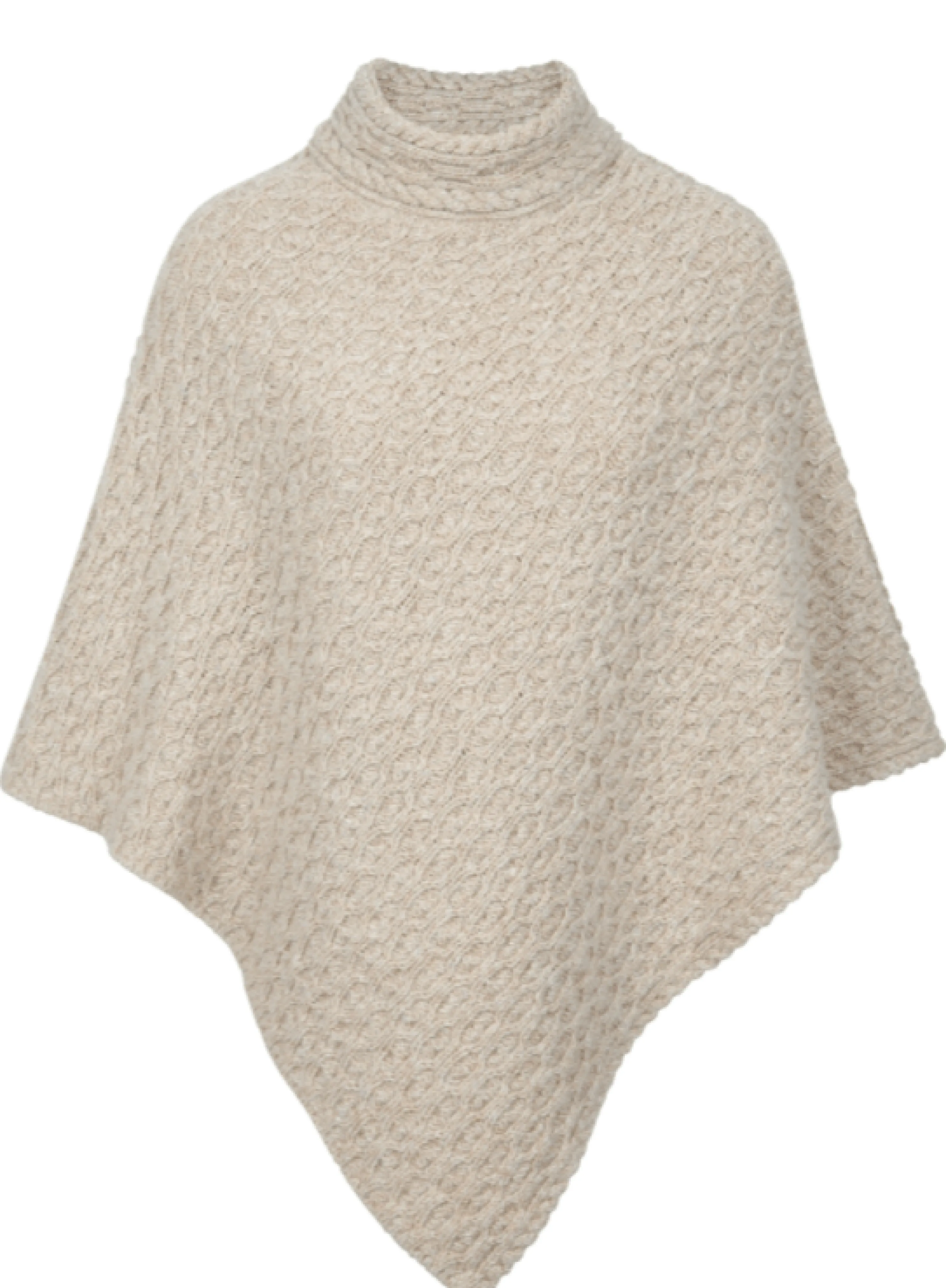 Sale Irelandseye Newport High Neck Cable Poncho Women Tops