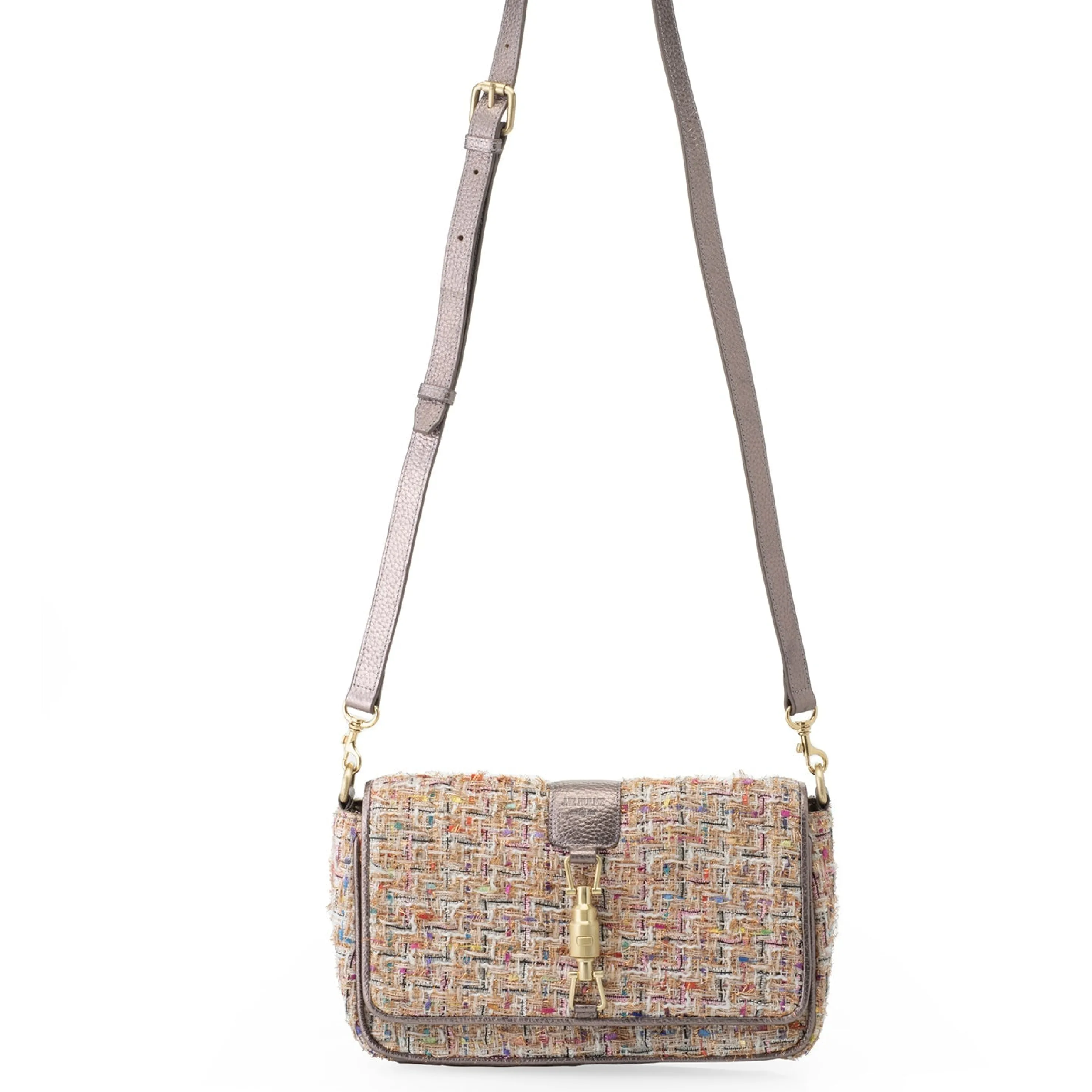 Clearance Maureen Tweed & Leather Crossbody Crossbody