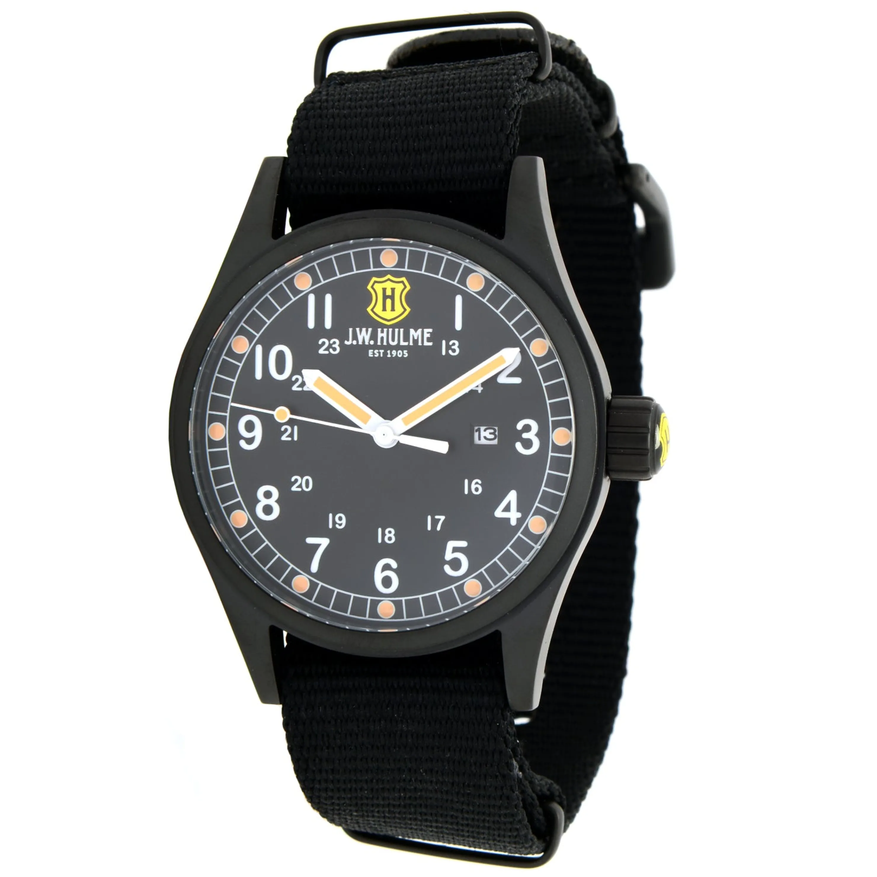 Hot 42Mm Quartz Date Nylon Strap Watch Men's Watches