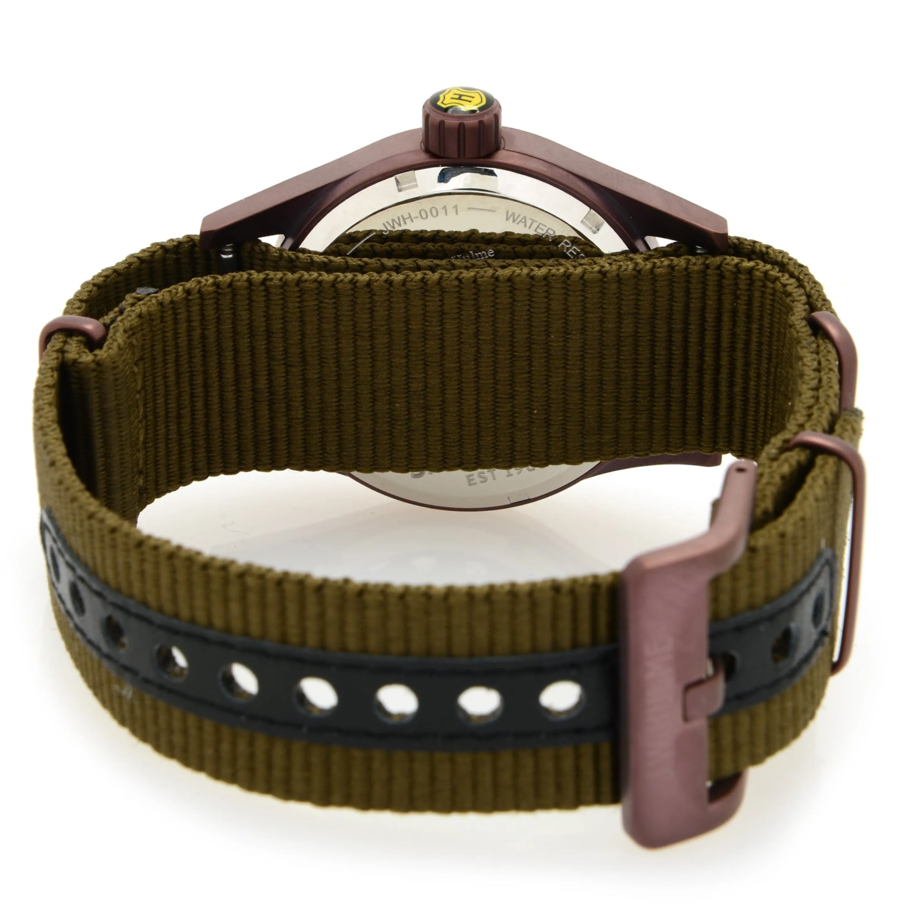 Hot 42Mm Quartz Date Nylon Strap Watch Men's Watches