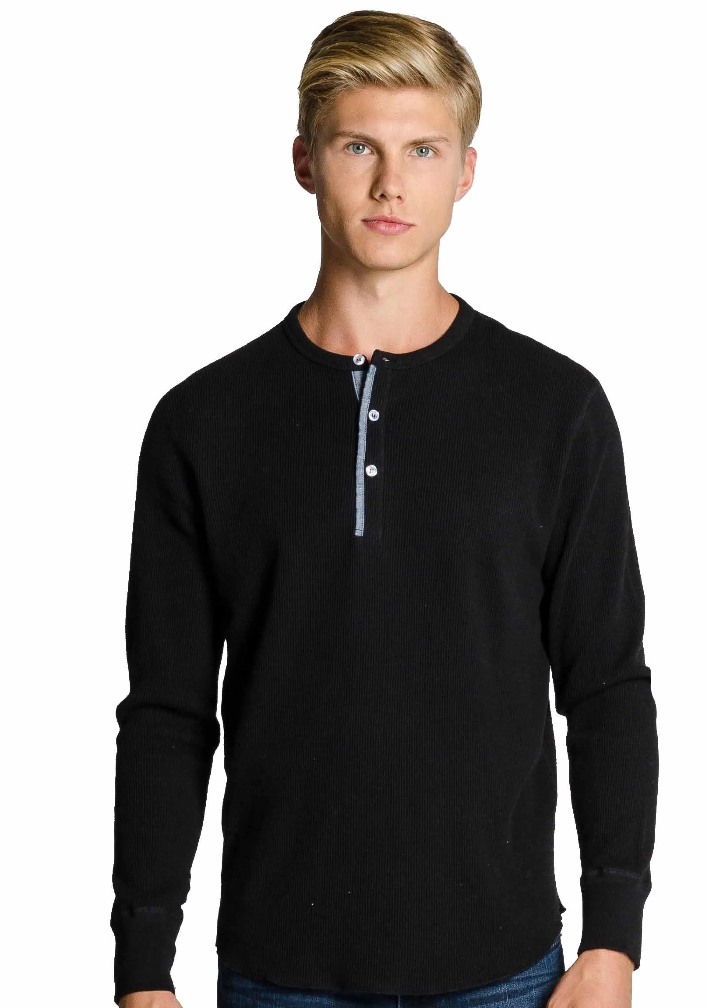 Fashion Redwood Classics Harrison 3-Button Henley Men Tops