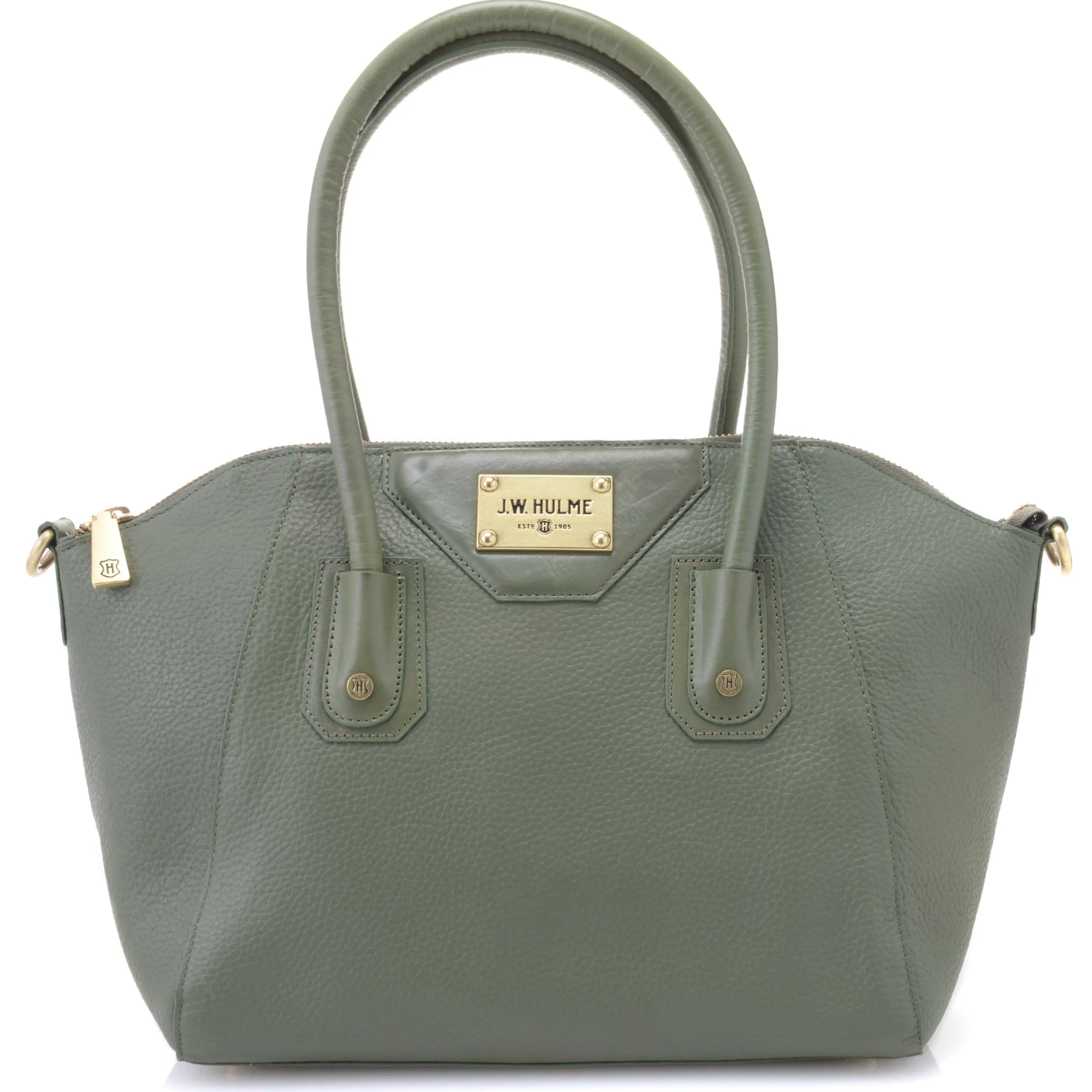 New Skye Glazed Pebble Grain Leather Satchel Satchels