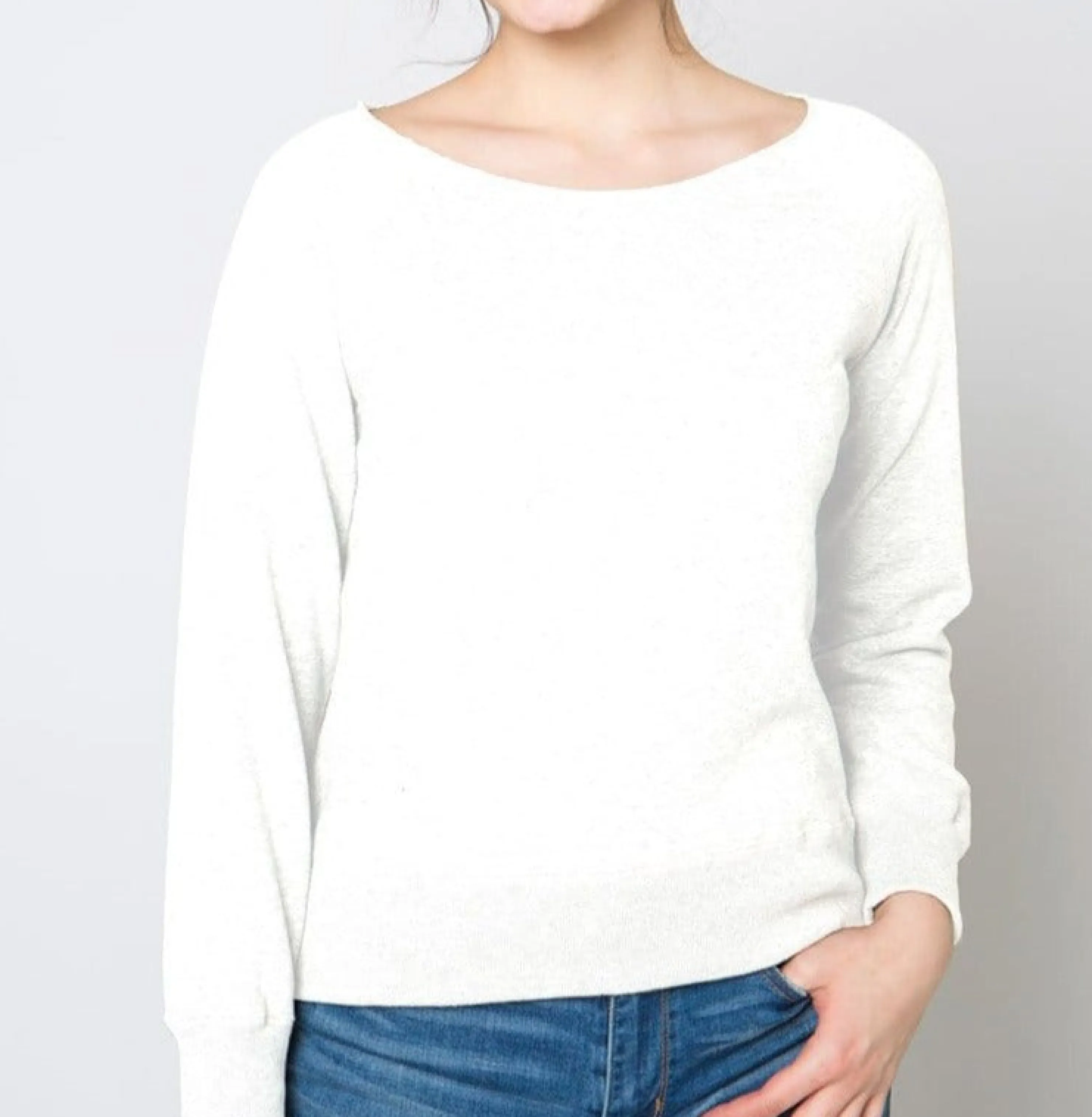 New Wood Classics Niagara Raw Edge Pullover Women Tops